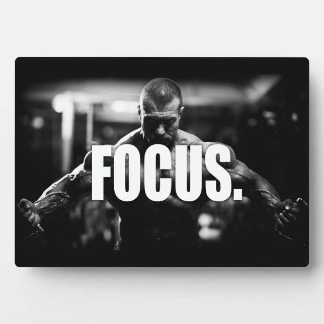 FOCUS - "Body building" Motivational Plaque (Front)