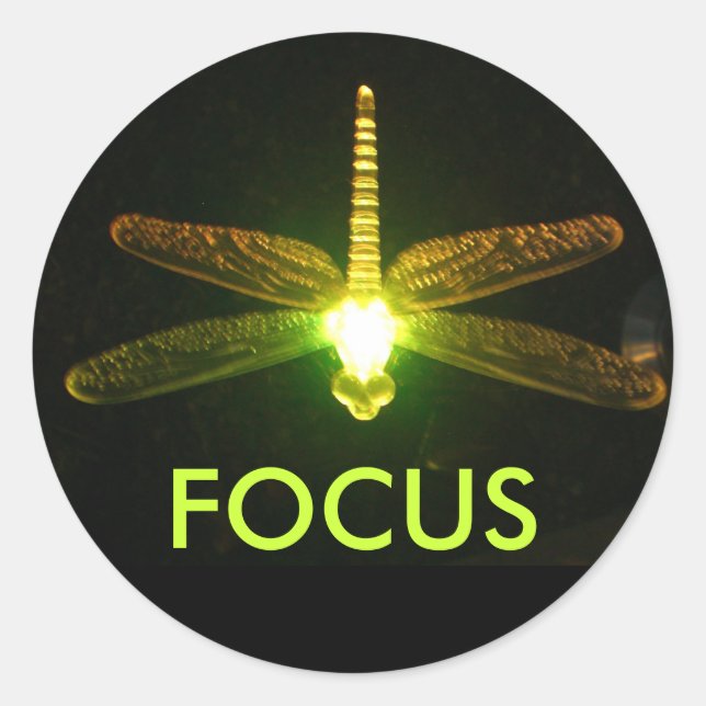 Focus Classic Round Sticker (Front)