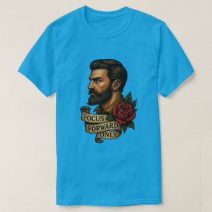 Focus Forward Only Tattoo Style T-Shirt