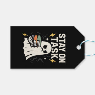 Focus Ghost – Halloween Back to School Design" Gift Tags