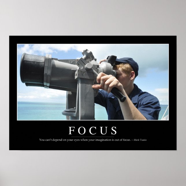 Focus: Inspirational Quote 2 Poster (Front)