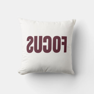 FOCUS inverted funny meme Cushion