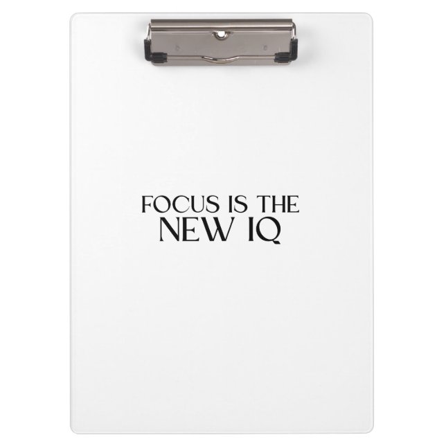 Focus Is The New IQ Professional Clipboard (Front)