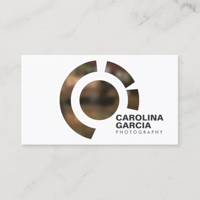 FOCUS LOGO III for PHOTOGRAPHER Business Card (Front)