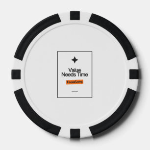 Focus Long Poker Chip Set – Value Needs Time Gift