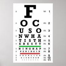Focus Matters Eye Chart
