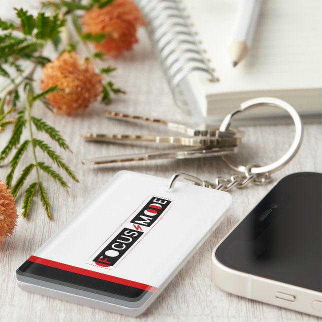 Focus Mode Acrylic Keychain (Front Right)