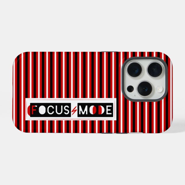 Focus Mode iPhone Case (Back Horizontal)