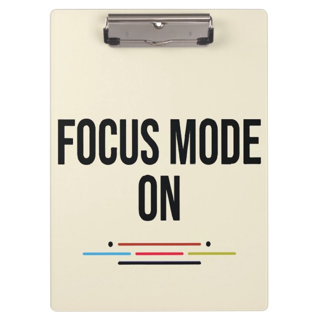 Focus Mode ON. Clipboard (Front)