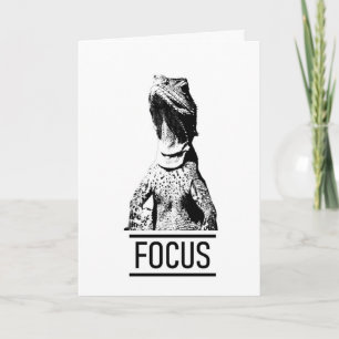 Focus Motivational Text   Mr. Lizard Card
