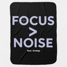 FOCUS > NOISE Motivational Modern Typography