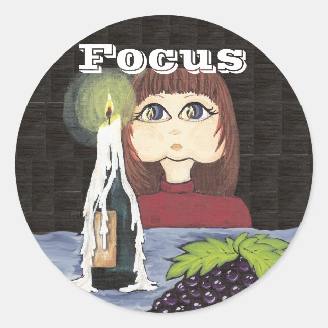 Focus on Candle Work Sticker (Front)
