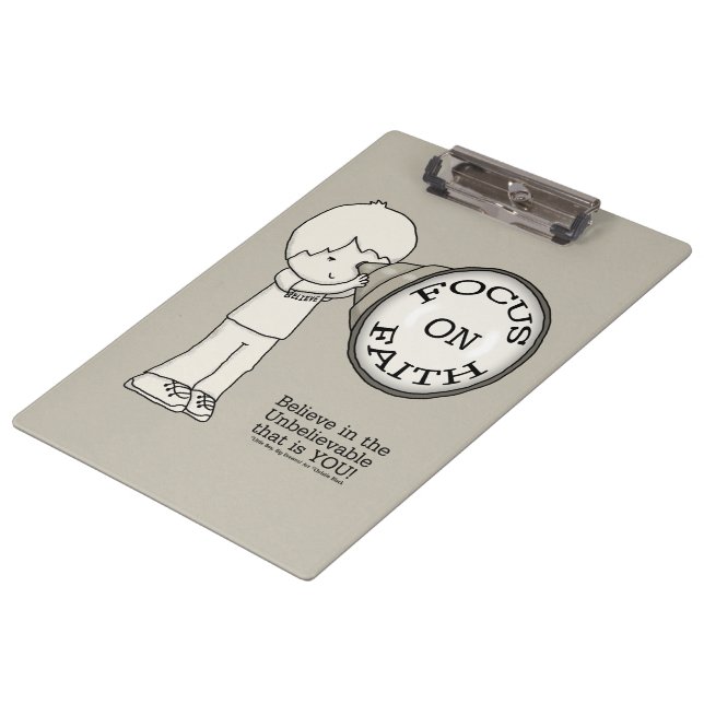 Focus On Faith Clipboard (Angled)