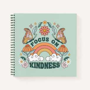 Focus on Kindness Groovy Graphic Notebook