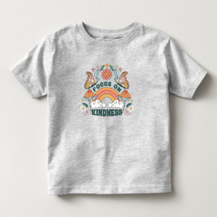 Focus on Kindness Groovy Graphic Toddler T-Shirt