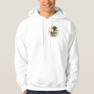 Focus on the Beauty Pen and Ink Rose Illustration Hoodie