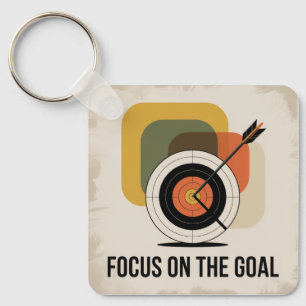Focus On The Goal Key Ring