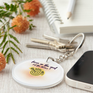 Focus on the Goal Key Ring
