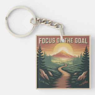 Focus On The Goal Key Ring