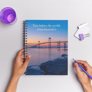 Focus On The Light Ahead Lakeside Notebook