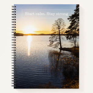 Focus On The Light Sunburst Notebook