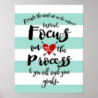 Focus on the Process Goal Inspiration Green Stripe