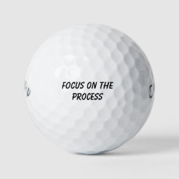 'Focus On The Process' Mental Game Gift  Golf Balls