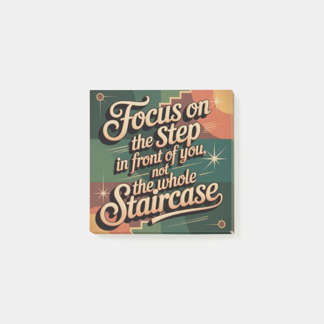 Focus On The Step In Front Of You Post-it Notes (Front)
