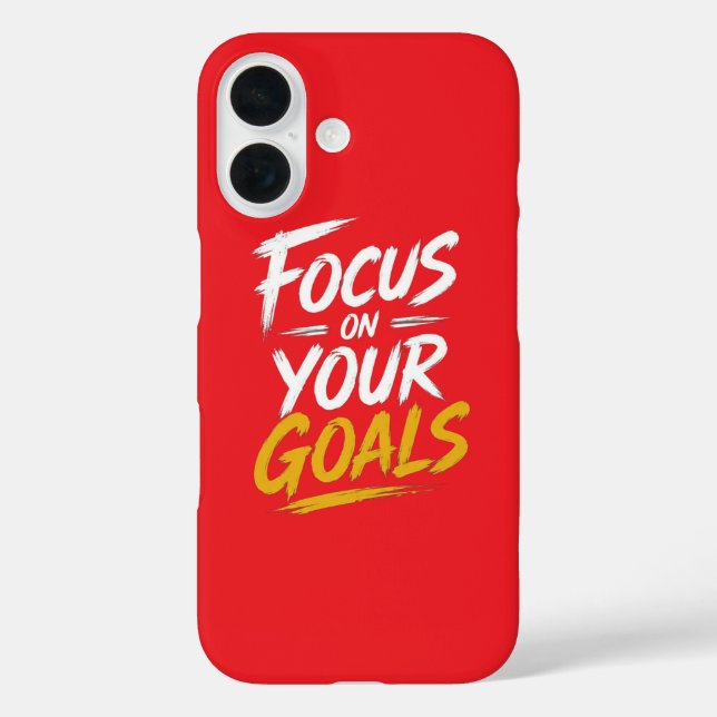 Focus On Your Goals Motivational Case-Mate iPhone Case (Back)