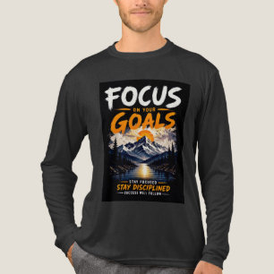 Focus On Your Goals Motivational Tri-Blend Shirt