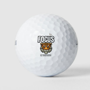 Focus on Your Goals Tiger Shirt Motivational Golf Balls