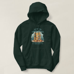 Focus on Your Peace Cute Bear Cosy Graphic Hoodie