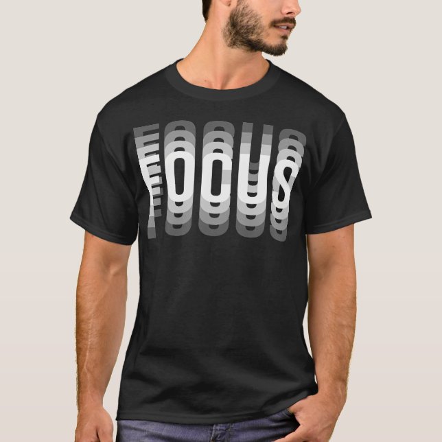Focus Optical Illusion Trippy T-Shirt (Front)