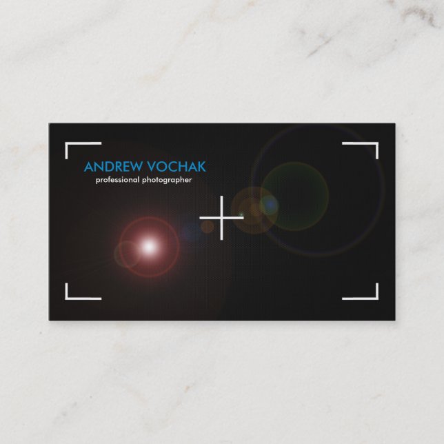"focus" Photography Business Cards (Front)