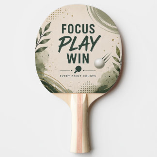 Focus Play Win Ping Pong Paddle