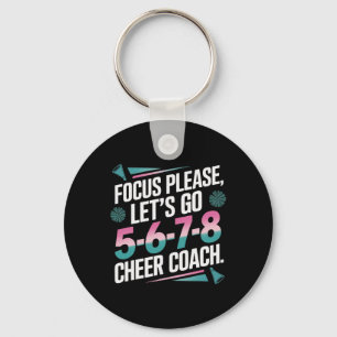 Focus Please Cheer Coach 5-6-7-8 Squad _1 Key Ring
