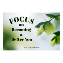 "Focus"Positive Quotation "Wall art & Poster"