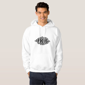 FOCUS – Word Cloud Motivational Design Hoodie