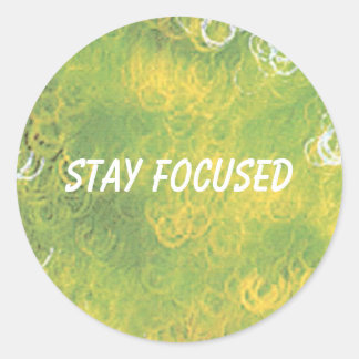 Focused Classic Round Sticker