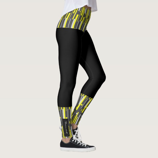 Focused Colourful Balls Abstract Leggings (Right)