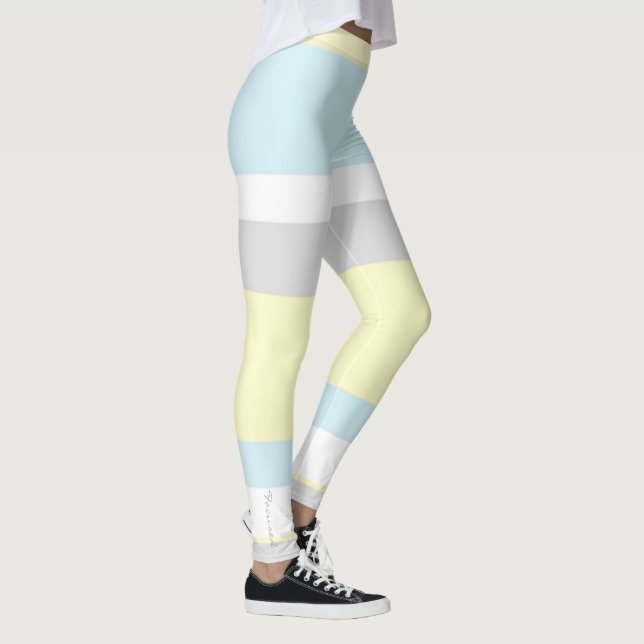 Focused Pastel Colours Leggings (Right)