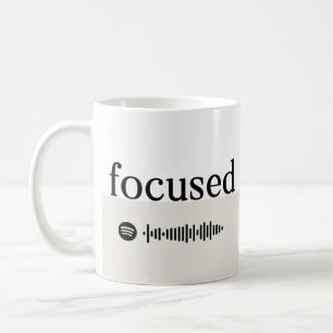 Focused + Spotify Playlist Coffee Mug