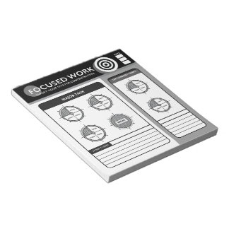 Focused Work | Target Hours Notepad