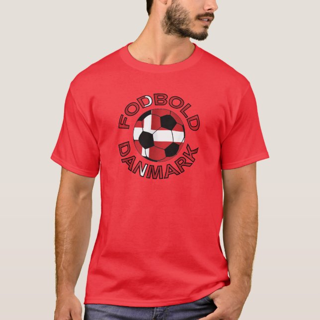 Fodbold Danmark Football Denmark T-Shirt (Front)