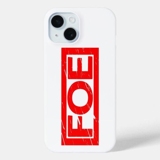 Foe Stamp Case-Mate iPhone Case (Back)