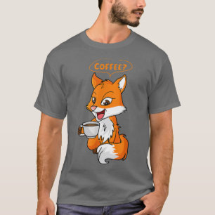 Foes and Coffee Ironic Forest Animal Caffeine T-Shirt