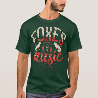 Foes and Music Notes Musician Clef Piano  T-Shirt
