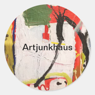 foetus optic-nerve Abstract by Hankamer Artjunkhau Classic Round Sticker