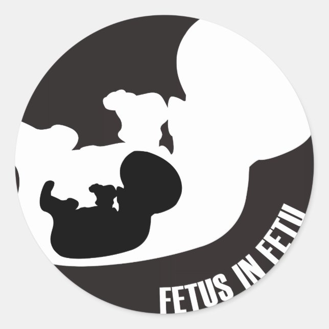 Foetus Round Sticker (Front)