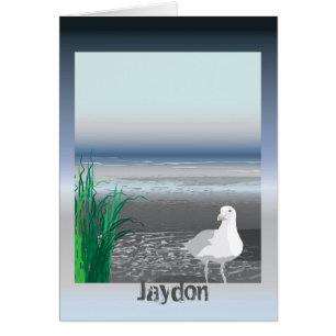 Fog Bank Seagull Greeting card